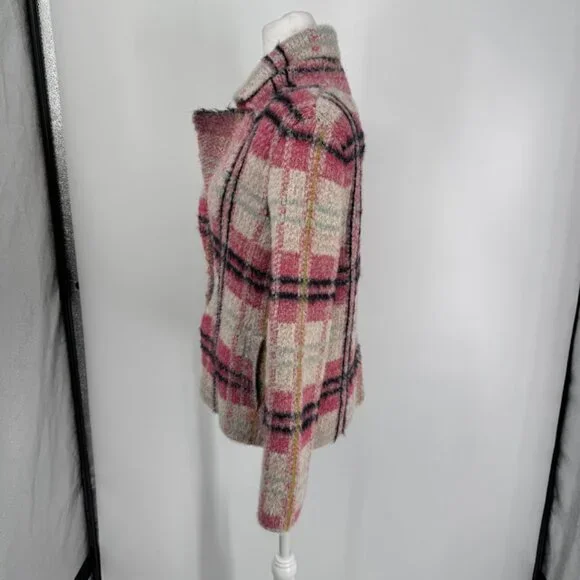 Anthropologie Maeve Aurelia Fuzzy Sweater Jacket Size S - Picture 11 of 15